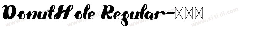 DonutHole Regular字体转换 DonutHole Regular字体转换